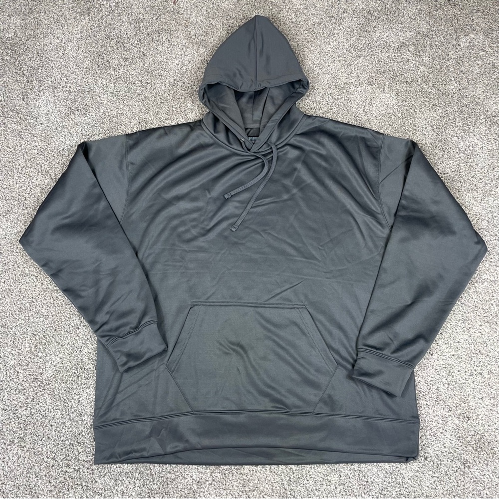 NWOT Authentic PowerTek Performance Gear gray hoodie size 2XL